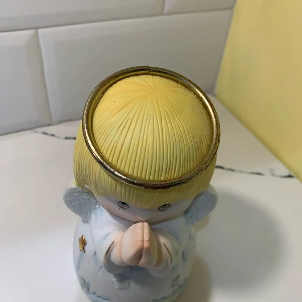 Ceramic Praying Angel Bank Vintage
